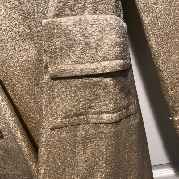 Retro 2010 BEBE Double Breasted Gold OverCoat - Picture 7 of 8